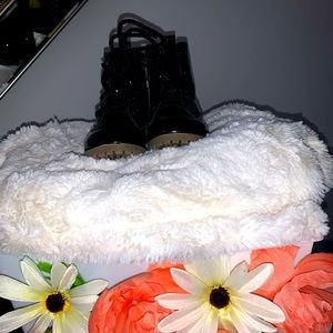 Patent Black Toddler Boots